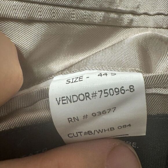 Stafford Sport Coat 44S Merino Wool Brown Birdseye 3 Button Classic Fit Blazer - Picture 8 of 12